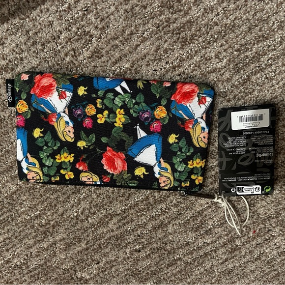 Disney Black Floral Alice Pouch - Picture 2 of 2